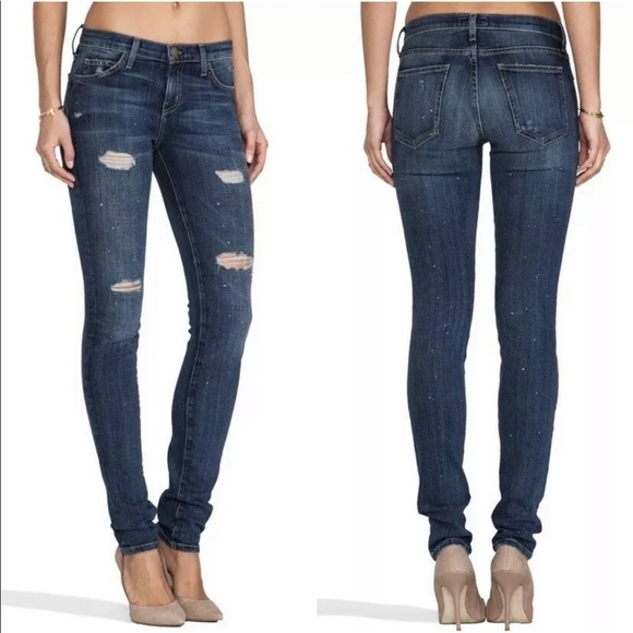Current/Elliott Skinny Loved & Destroyed Jean 24 - Picture 1 of 7